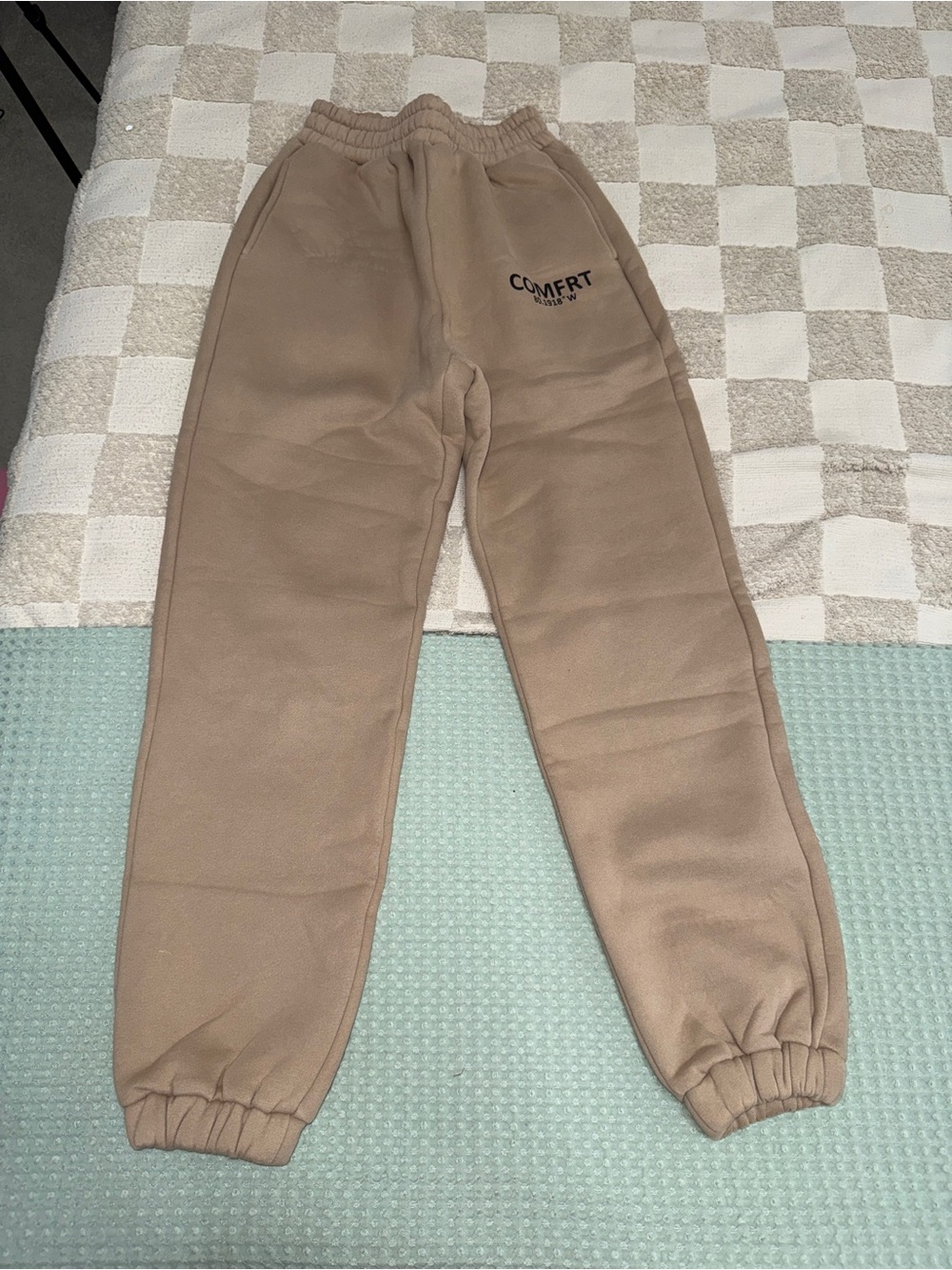 New COMFRT Cozy Fleece‎ Sweatpants - Taupe/ Sand XS